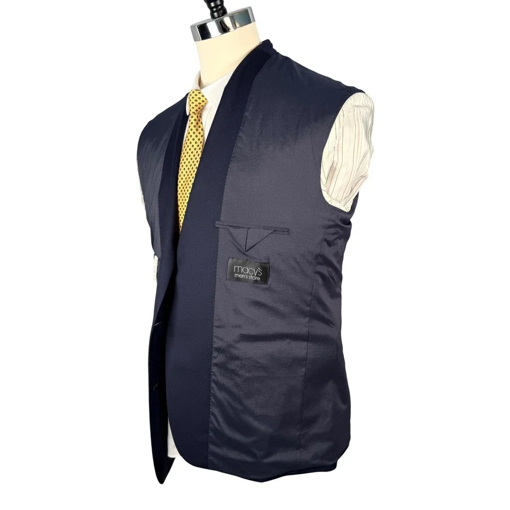 Lauren‎ Ralph Lauren Blazer Mens 44R Navy 100% Wool Gold Button
